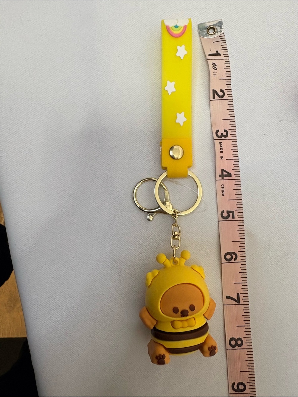 Kawaii Cosplay Animal Wristlet Yellow Dog Keychain Wristlet